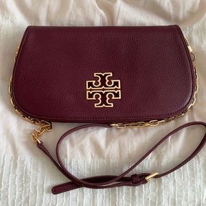 Tory Burch Maroon Crossbody